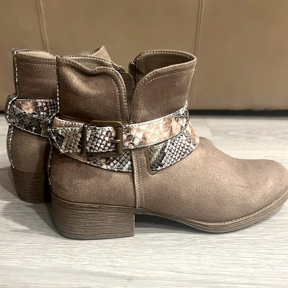 Suede booties